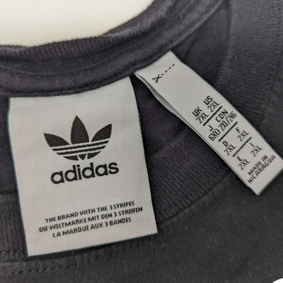 adidas Black Tee with Multicolor Logo - Picture 4 of 7